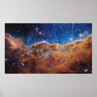"Kosmische Klippen" im Carina-Nebel Poster