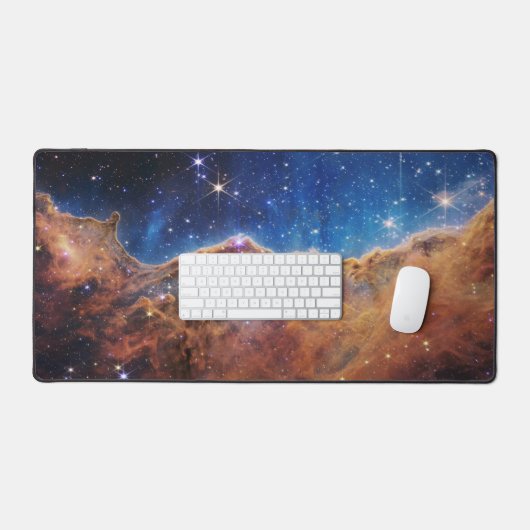 Kosmische Klippen im Carina-Nebel Schreibtischunterlage (Tastatur & Maus)