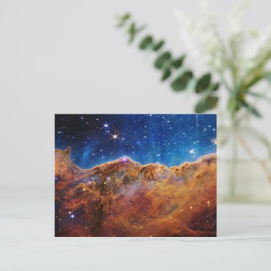 Kosmische Klippen im Carina-Nebel von JWT Postkarte (Stehend Vorderseite)