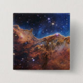 Kosmische Klippen in Carina Nebula Space NASA Webb Button (Vorderseite)