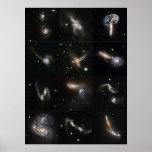 Kosmische Kollisionen 24x18 (15x20) Poster (Vorne)