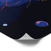 Kosmische Konstellation Poster (Ecke)