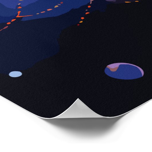 Kosmische Konstellation Poster (Ecke)