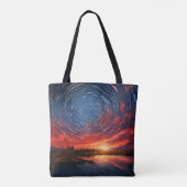 Kosmische Konstellation Tasche (Rückseite)