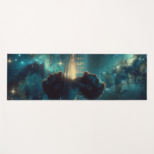 Kosmische Kontemplation Yogamatte (Vorderseite (Horizontal))