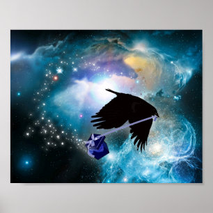 KOSMISCHE KRÄHE POSTER