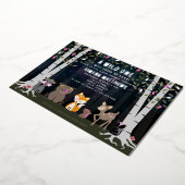 Kosmische Kreaturen Woodland Tiere Kinderdusche Folieneinladung (Gedreht)