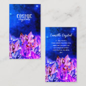 Kosmische Kristall-Miami-Visitenkarte Visitenkarte (Vorne/Hinten)