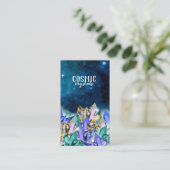 Kosmische Kristall-Visitenkarte Visitenkarte (Stehend Vorderseite)