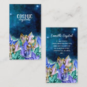 Kosmische Kristall-Visitenkarte Visitenkarte (Vorne/Hinten)