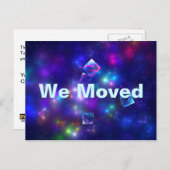 Kosmische Kuben Ankündigungspostkarte (Vorne/Hinten)