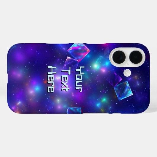 Kosmische Kuben Case-Mate iPhone Hülle (Rückseite (Horizontal))