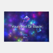 Kosmische Kuben Fußmatte (Vorderseite)