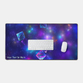 Kosmische Kuben Schreibtischunterlage (Tastatur & Maus)