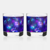 Kosmische Kuben Whiskyglas (Rückseite)