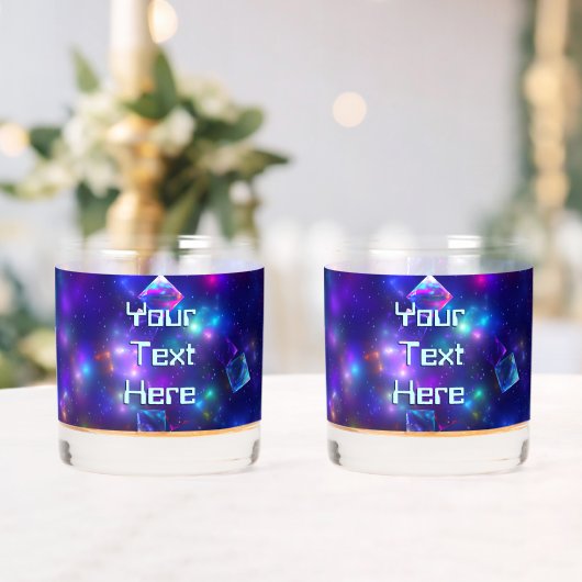 Kosmische Kuben Whiskyglas (Insitu (Hochzeit))