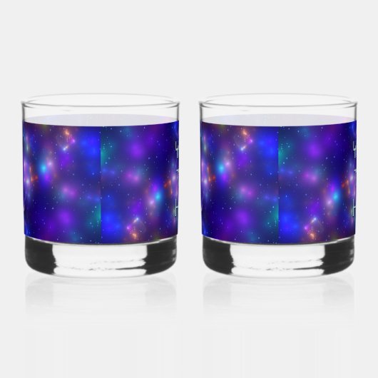 Kosmische Kuben Whiskyglas (Rechts)