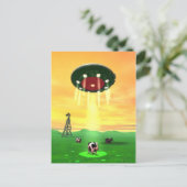 Kosmische Kuhentführung Postkarte (Stehend Vorderseite)