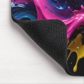 Kosmische Kunst Farbige Urknall-Explosion Mousepad (Ecke)
