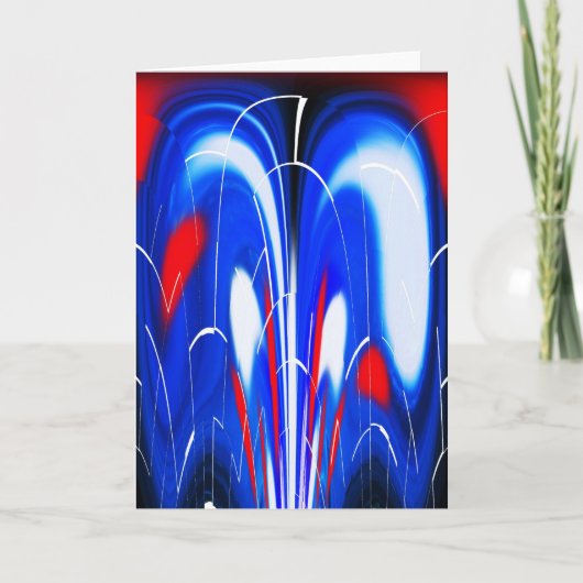 Kosmische Kunst Feiertagskarte (Vorderseite)
