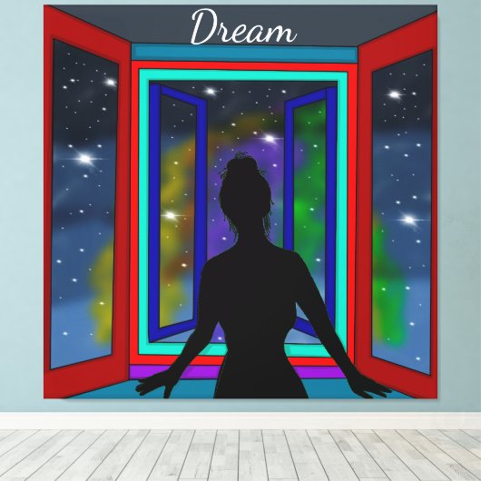 Kosmische Kunst Leinwanddruck (Insitu (Holzboden))