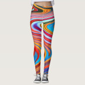 Kosmische Kurven Leggings (Vorderseite)