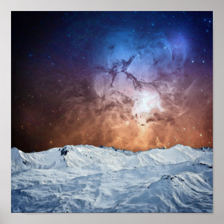 Kosmische Landschaft Poster