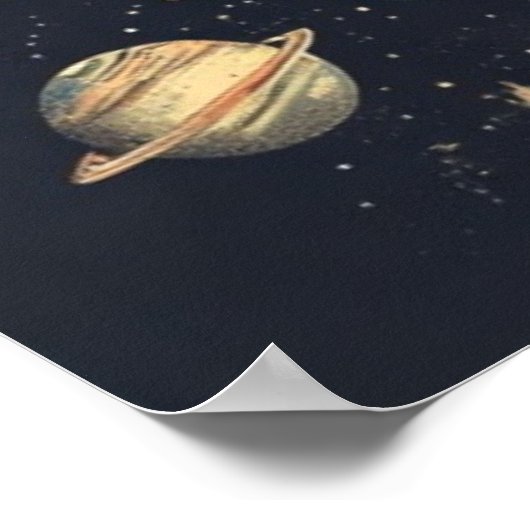 Kosmische Landschaft Poster (Ecke)