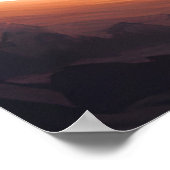 Kosmische Landschaft und Weltraum Poster (Ecke)