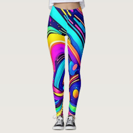 Kosmische Leinwand: Ein FarbUniversum Leggings