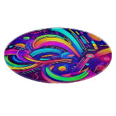 Kosmische Leinwand: Ein FarbUniversum Schneidebrett (Ecke)