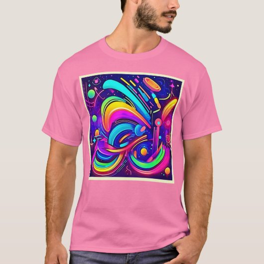 Kosmische Leinwand: Ein FarbUniversum T-Shirt (Vorderseite)