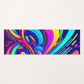 Kosmische Leinwand: Ein FarbUniversum Yogamatte (Vorderseite (Horizontal))