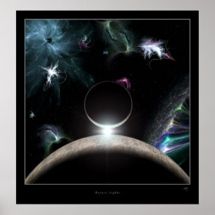 Kosmische Lichter Poster