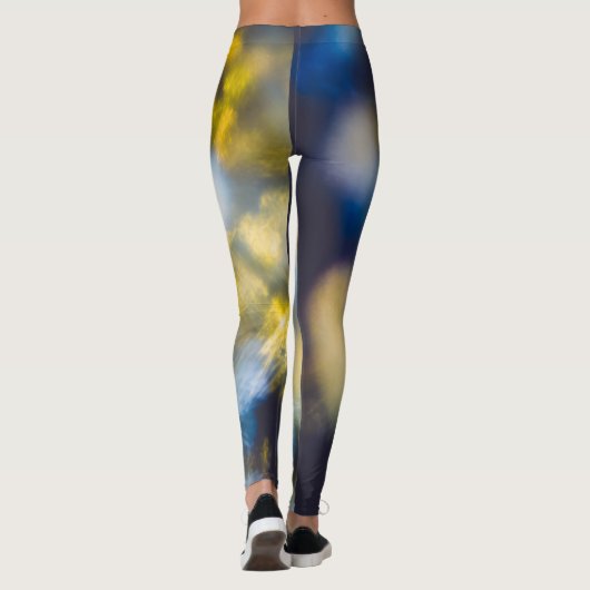 Kosmische Lichter tanzen Leggings (Rückseite)
