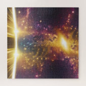 Kosmische Lichtgeschwindigkeit Galaxie Sternendime Puzzle (Horizontal)