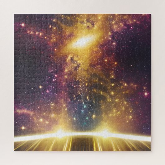 Kosmische Lichtgeschwindigkeit Galaxie Sternendime Puzzle (Vertikal)