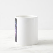 Kosmische Lichtspirale Abstrakte Galaxienkunst Kaffeetasse (Mittel)