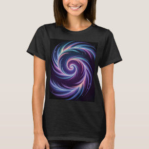 Kosmische Lichtspirale Abstrakte Galaxienkunst T-Shirt
