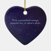 Kosmische Liebe 2 Sterne in einem weit verbreitete Keramik Ornament (Hinten)