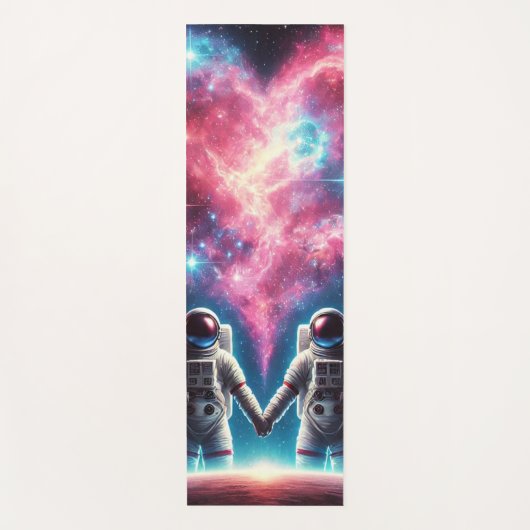 Kosmische Liebe Astronaut Yoga Mat Yogamatte (Vorderseite)