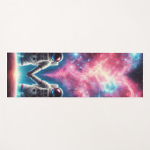 Kosmische Liebe Astronaut Yoga Mat Yogamatte (Vorderseite (Horizontal))