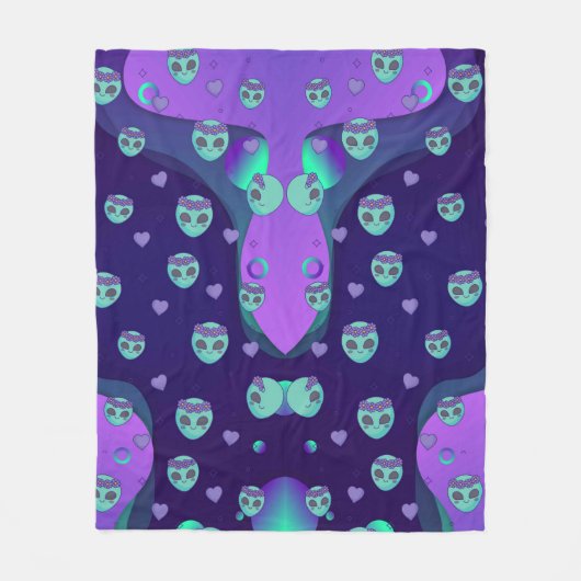 Kosmische Liebe Fleece Blanket (Vorderseite)