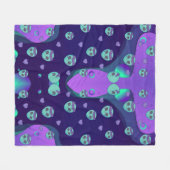 Kosmische Liebe Fleece Blanket (Vorderseite (Horizontal))