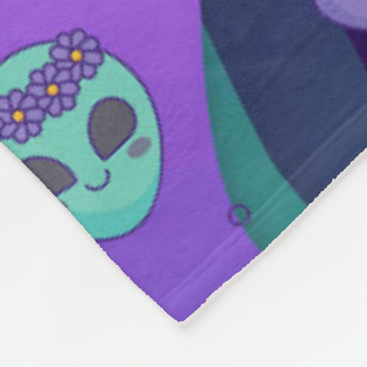 Kosmische Liebe Fleece Blanket (Ecke)