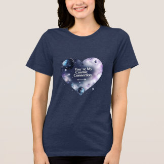 Kosmische Liebe Frauen-Dreiblende - Galaxie-Thema Tri-Blend Shirt