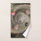 Kosmische Liebe Galaxie Badhandtuch Set (Handtuch)