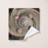 Kosmische Liebe Galaxie Badhandtuch Set (Waschlappen)