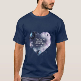 Kosmische Liebe - Galaxy-Themenromantisches Design T-Shirt