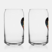 Kosmische Liebe Geschichte Herz mit Liebe und Fox Dosenglas (Links)